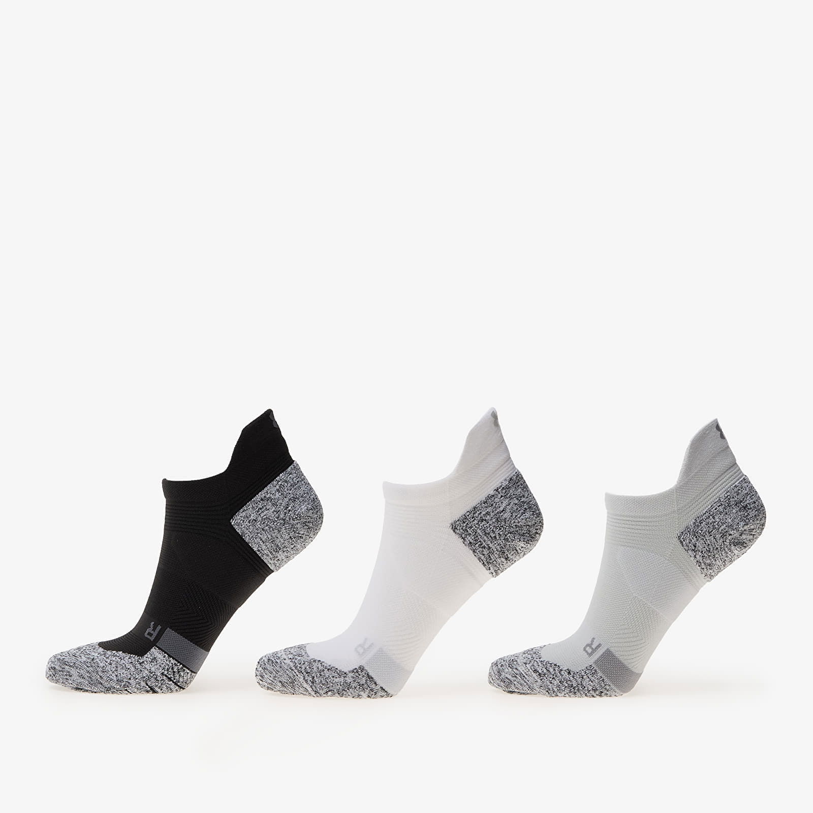 D Pro No Show Socks 3-Pack Black