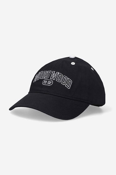Šiltovka WOOD WOOD Cap With Applique Čierna | 12230807.7083, 0