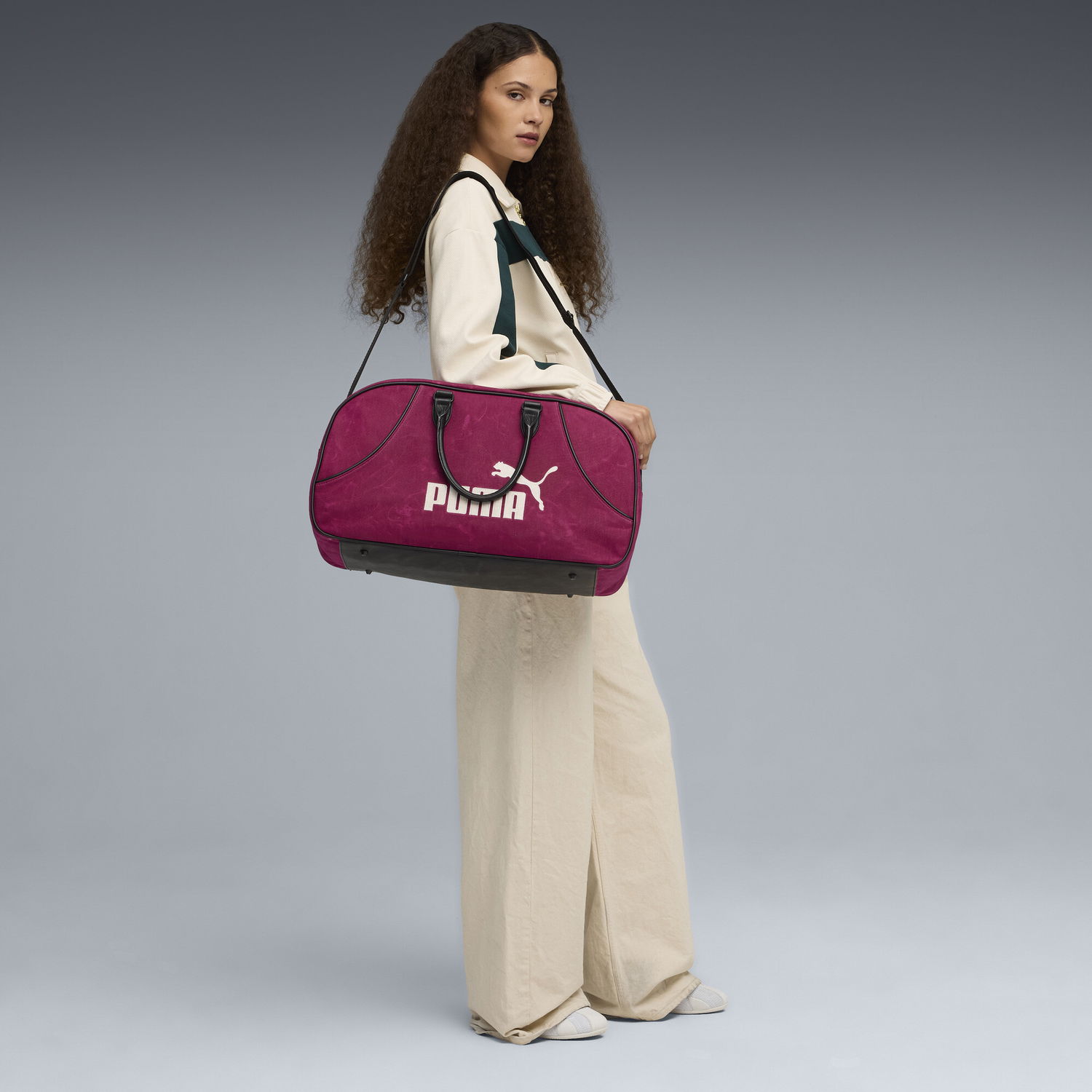 Cestovná taška Puma Archive Canvas Duffel Bag Fialová | 091826_01, 1