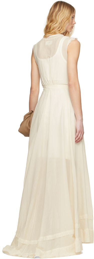 Šaty Maison Margiela MM6 Maison Margiela Cotton Voile Maxi Dress Biela | S62DG0045 M35440, 2