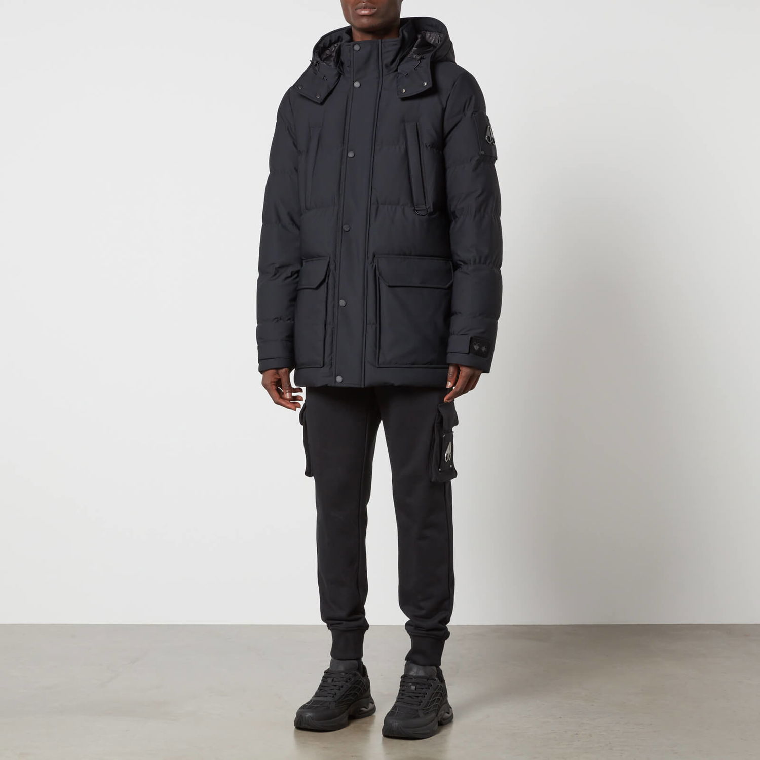 Parka Moose Knuckles Nylon Blend Down Coat Čierna | M32MJ152-292, 0