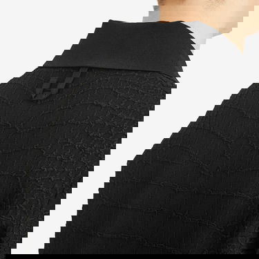 Sveter Jacquemus Jacquemus Croc Effect Polo Shirt, Size Large Čierna | 25E255KN527-2429-990, 5