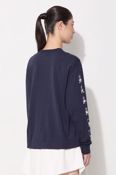 Tričko WOOD WOOD Long Sleeve T-Shirt With Print Fialová | 12021505.2434, 1