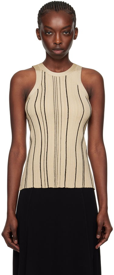 Tielko TOTEME TOTEME Braid Rib Tank Top Béžová | 242-WRT2292-YA0044, 0