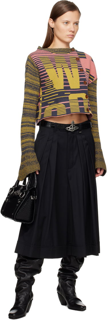 Sveter Vivienne Westwood Vivienne Westwood Bruno Cropped Patterned Knit Cardigan Rôznofarebný | 1803006X-Y0043-, 3