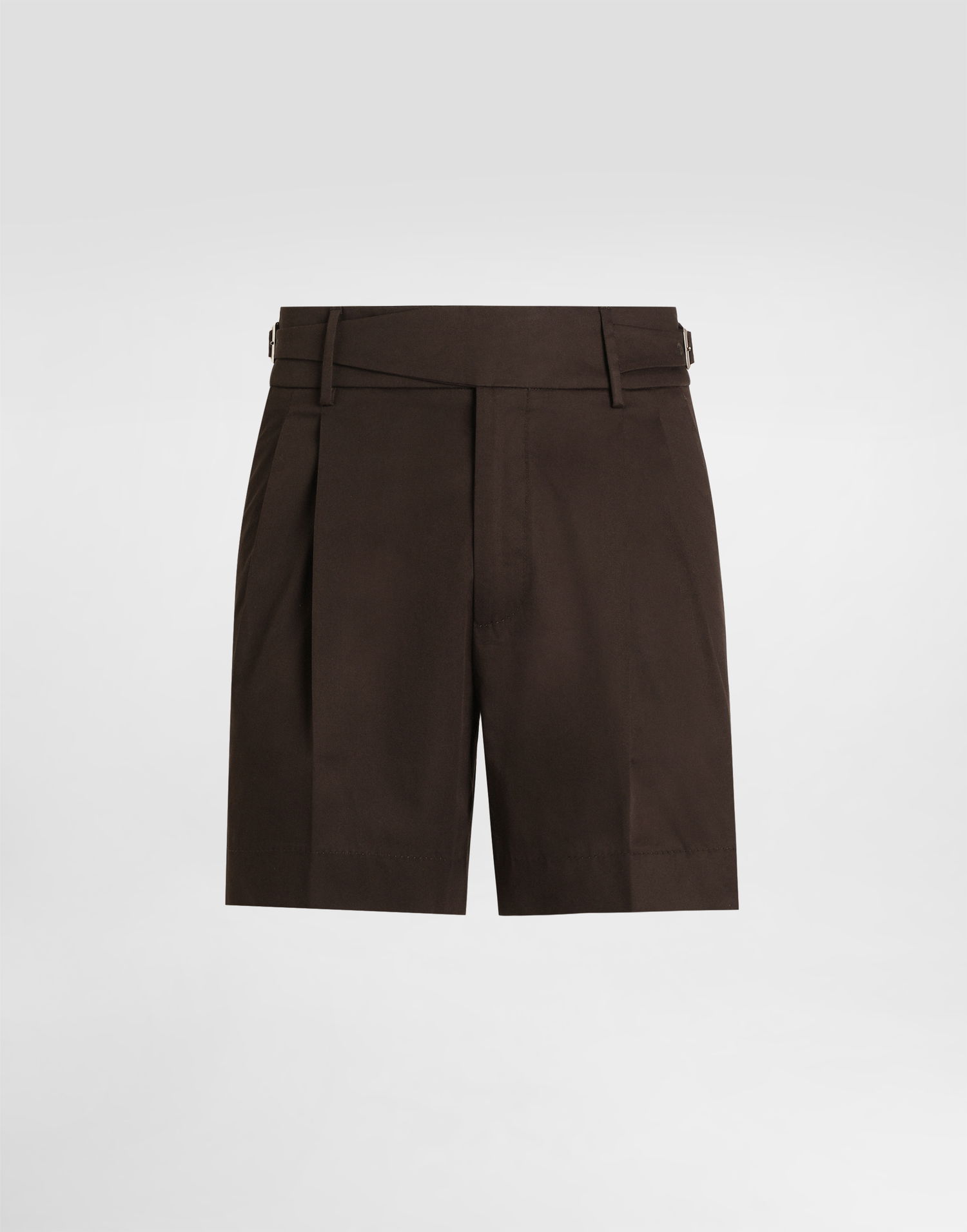 Šortky Dolce & Gabbana Dolce & Gabbana Cotton Gabardine Shorts with Belt Hnedá | GP10WTFUFNVM1348, 0