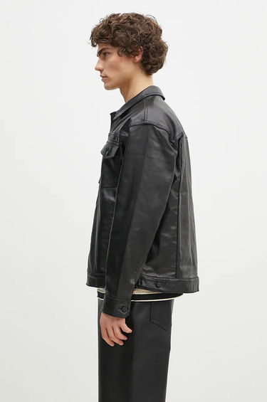 Bunda Pleasures Trucker Jacket Čierna | P24F040, 1