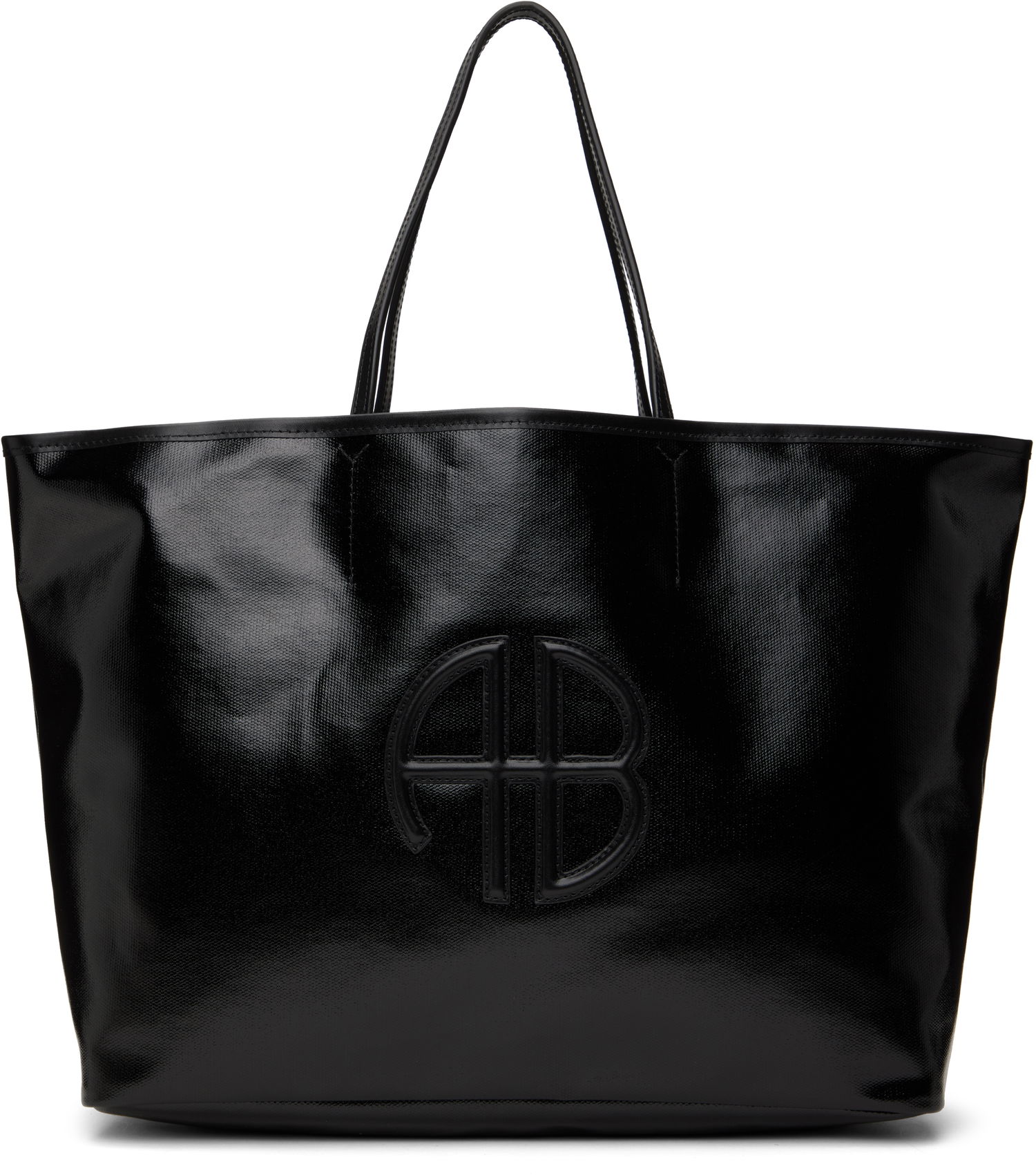 Tote bag Anine Bing Large Logo Tote Bag Čierna | A-13-10422-000, 0