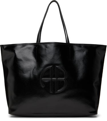 Tote bag Anine Bing Large Logo Tote Bag Čierna | A-13-10422-000, 0