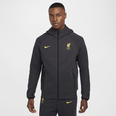 Mikina Nike Football Liverpool FC Tech Fleece Windrunner Hoodie Grey Šedá | HV1941-070, 4