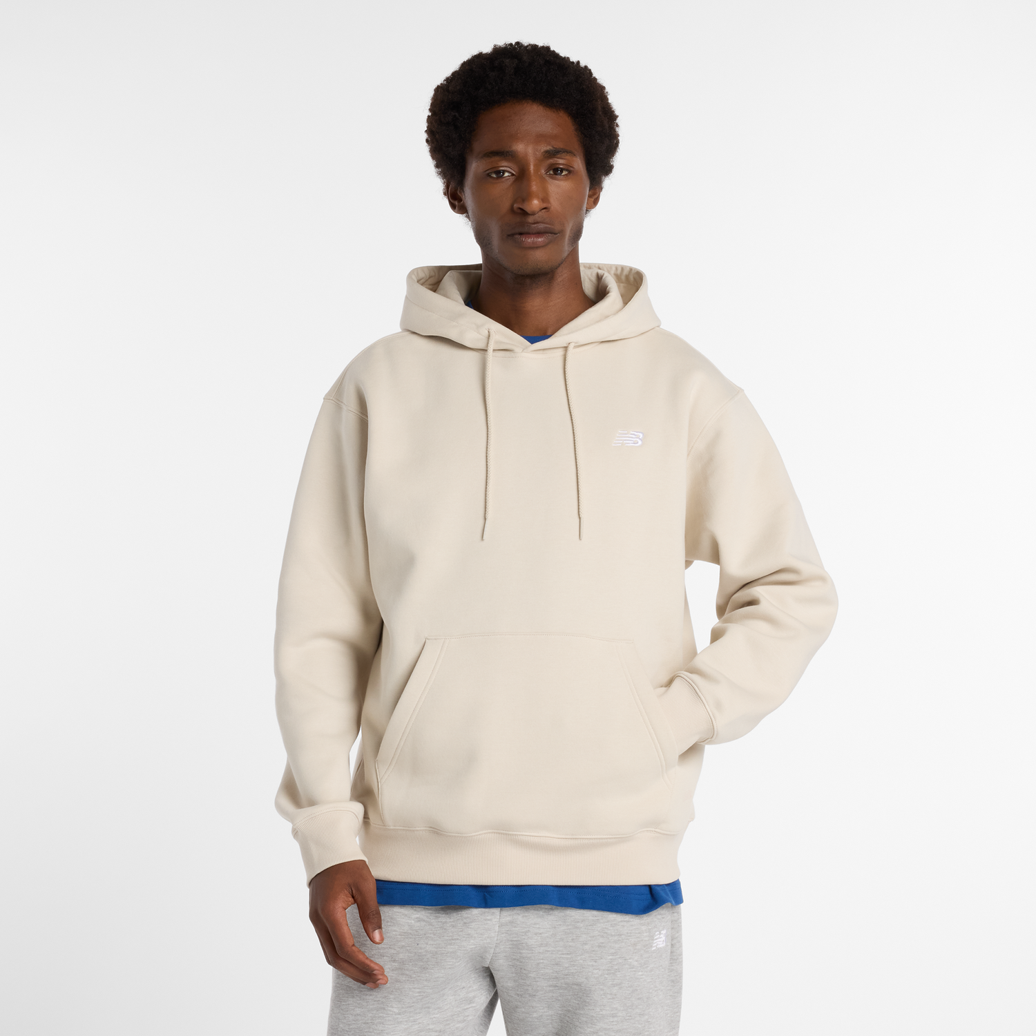 Mikina New Balance Hoodie MT41511 Béžová | NBMT41511TWF, 0