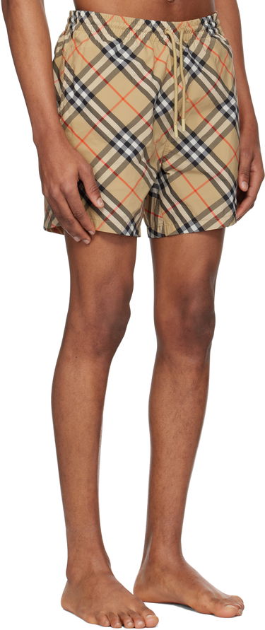 Plavky Burberry Burberry Check Swim Shorts Béžová | 8108203, 1
