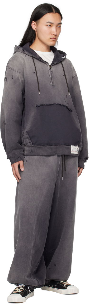 Mikina Maison MIHARA YASUHIRO Maison MIHARA YASUHIRO Sun Faded Half Zip-Up Hoodie Šedá | A14HD532, 3