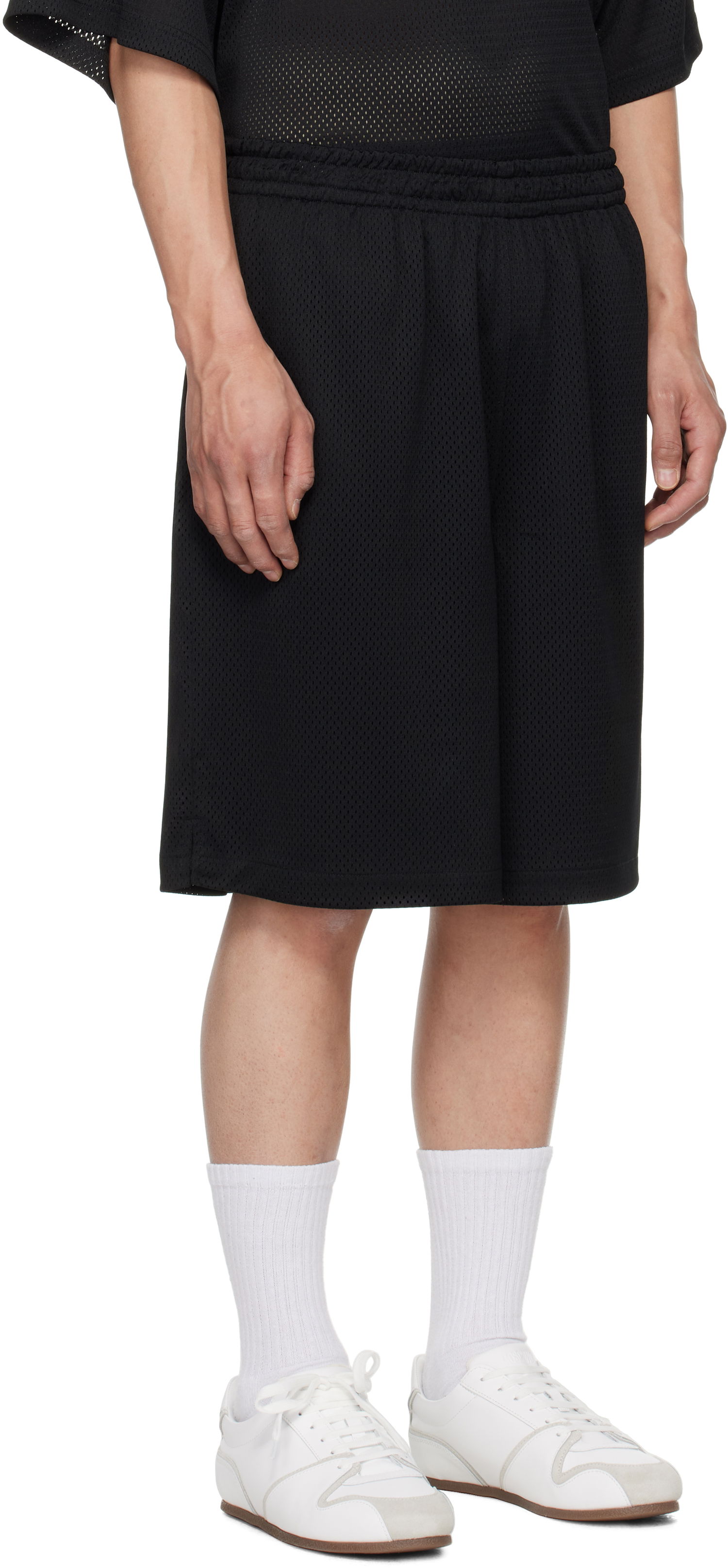 Šortky Alexander Wang Alexander Wang Athletic Mesh Logo Basketball Shorts Čierna | UCC2254115, 1