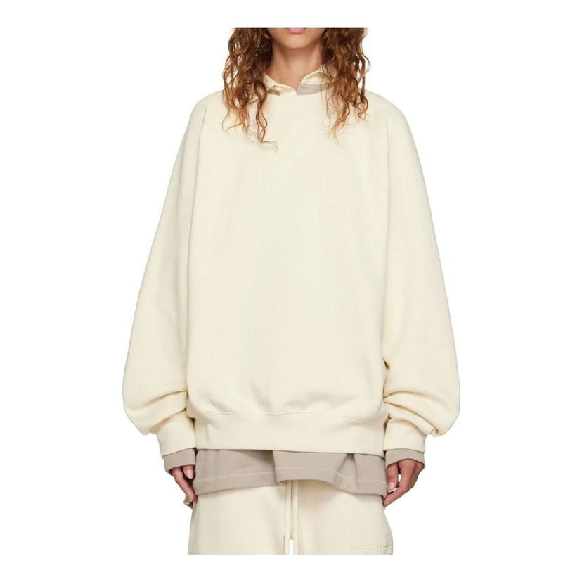 Mikina Fear of God Essentials Crewneck Sweatshirt Béžová | FOGE-FW22-367