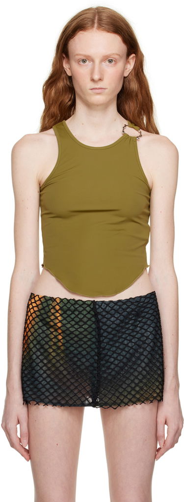Tielko Miaou Miaou Hannah Jewett Bobbi Tank Top Zelené | 7067TKTYM, 0