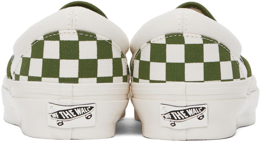 Tenisky a topánky Vans Vans Classic Slip-On Checkerboard Zelené | VN000CSECIB, 1