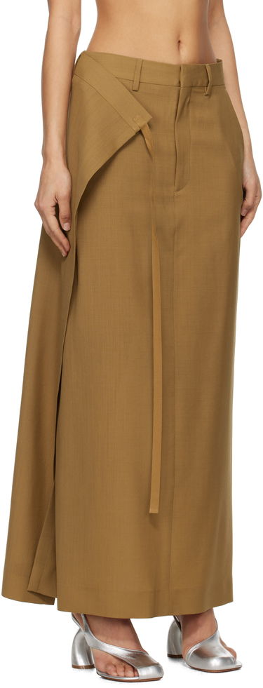 Sukňa Maison Margiela MM6 Maison Margiela Tie Maxi Skirt Hnedá | S52MI0017 M35080, 1