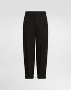 Dolce & Gabbana Cotton Twill Cuffed Pants