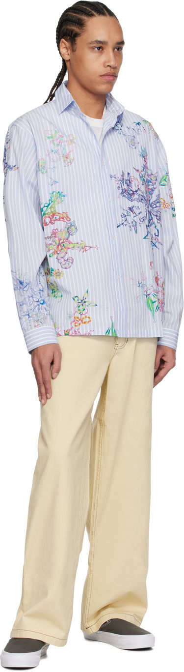 Košeľa Perks And Mini Perks and Mini Fractal Stripe Shirt Modrá | 3834, 3