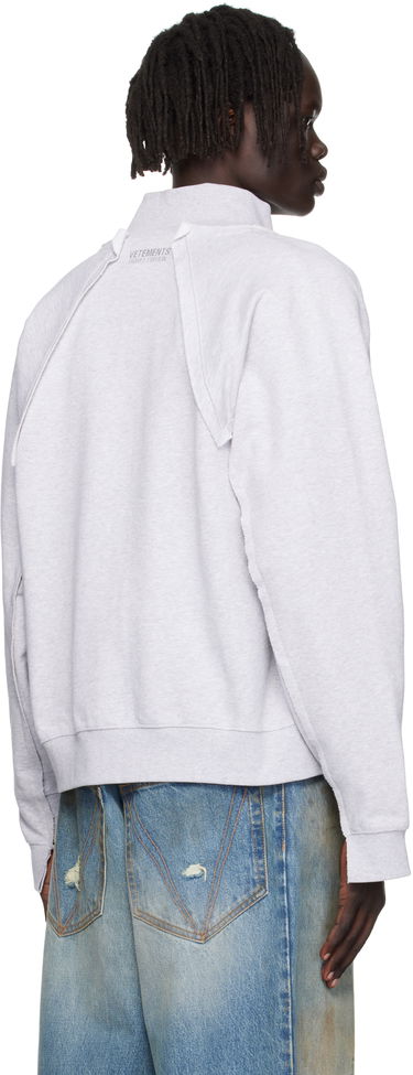 Mikina VETEMENTS Vetements 'Amsterdam' Zip-Up Sweatshirt Šedá | UH76ZU760GG, 2