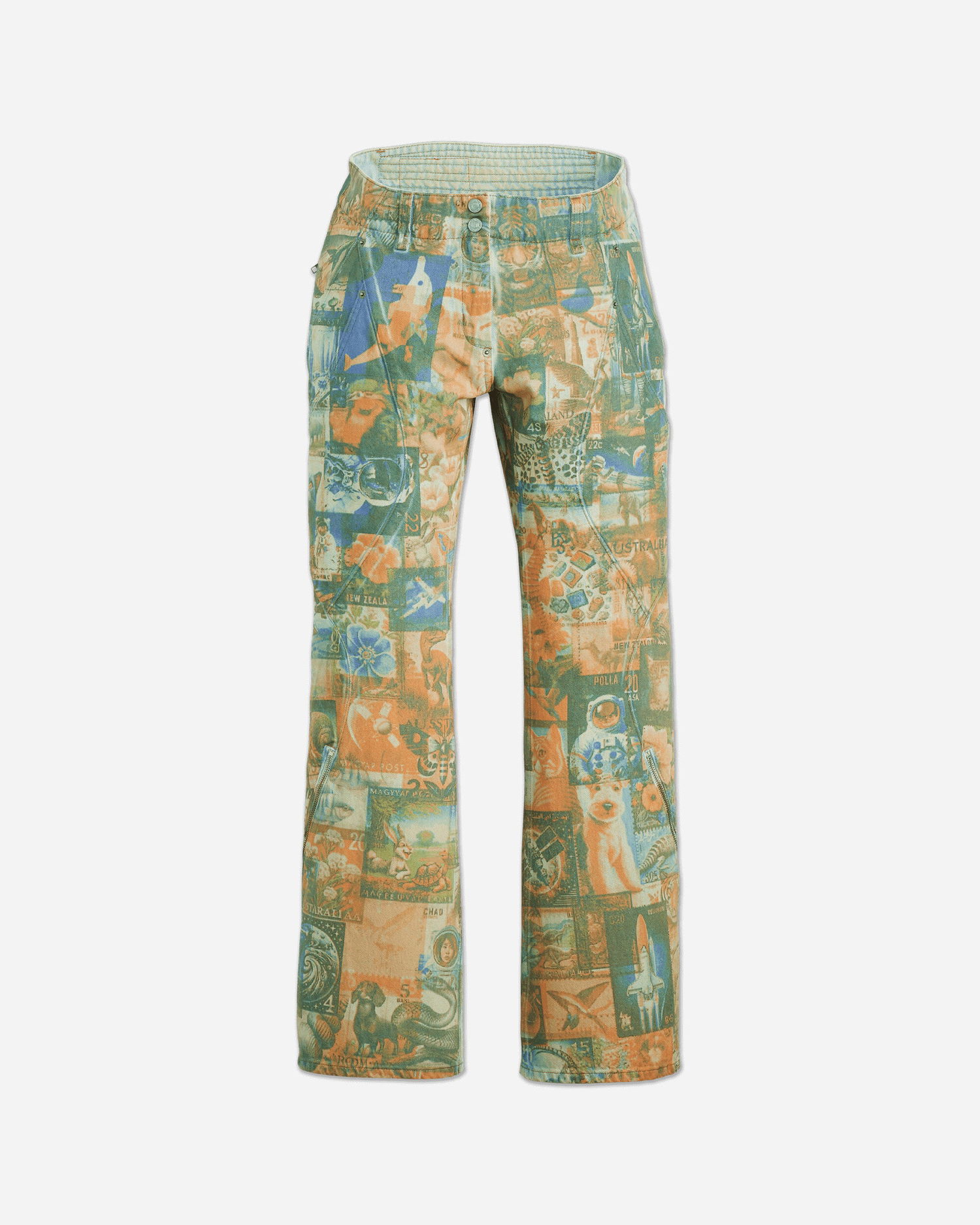 Džínsy KIKO KOSTADINOV Levi's Carina Flared Jeans, Postal Stamp Print Rôznofarebný | 003IP0000  1, 1