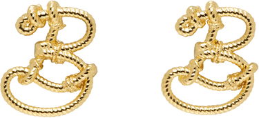 Náušnice Burberry Burberry Small Nautical Knot Stud Earrings Metalická | 8106741, 0