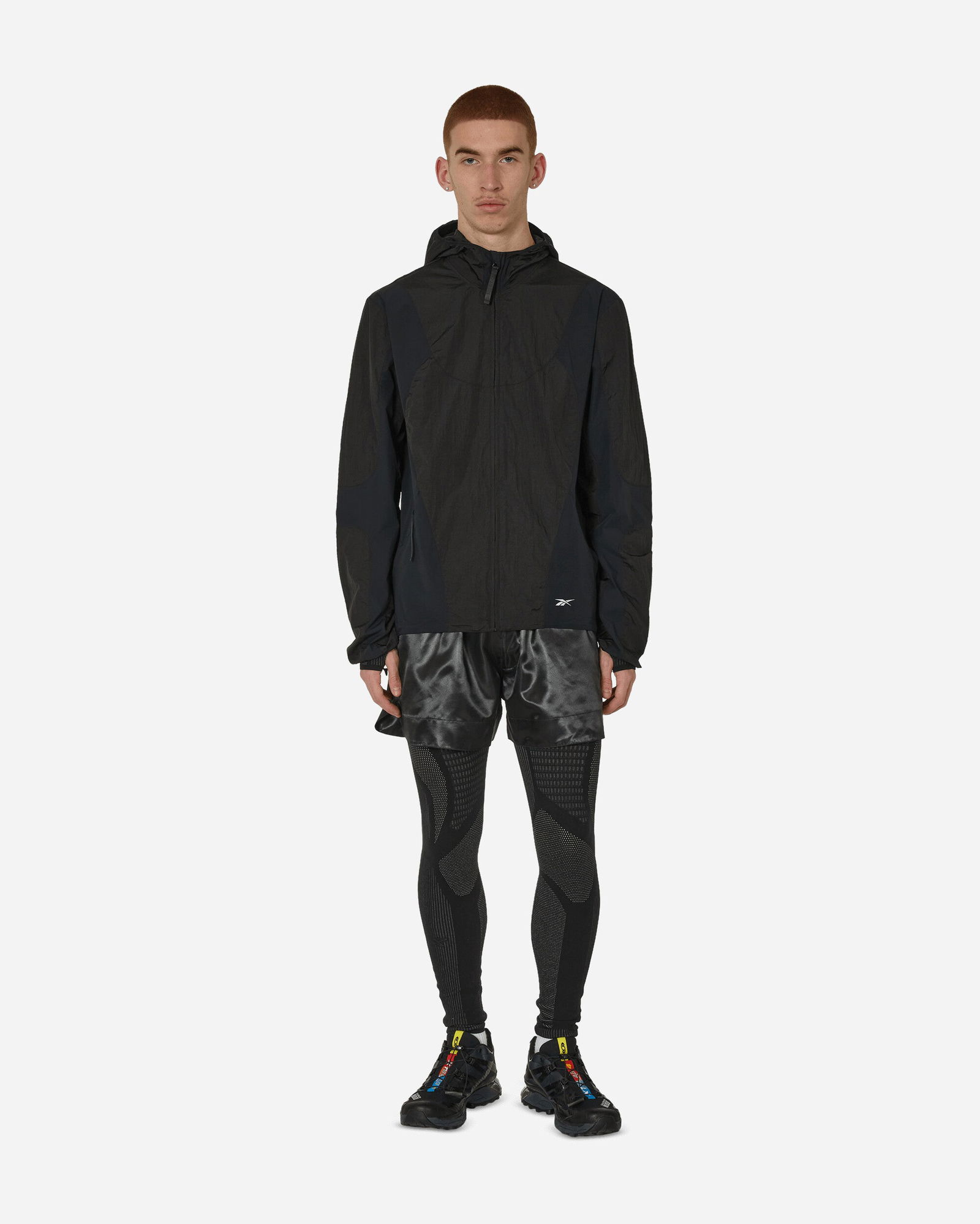 Paneled Running Jacket Black