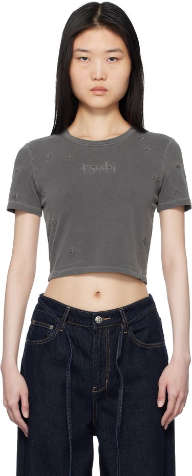 Crop Top Ksubi Ksubi 1999 Plus Baby Crop T-Shirt Šedá | WPS25TE015, 0