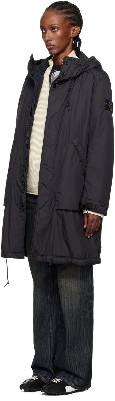 Kabáty Stone Island Crinkled Reps NY Coat Čierna | K2S15 7100003 S0A23, 3
