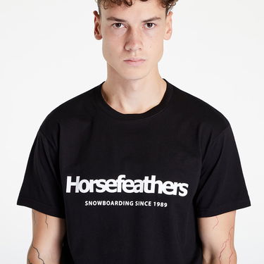 Tričko Horsefeathers Quarter T-Shirt Čierna | SM856T, 0
