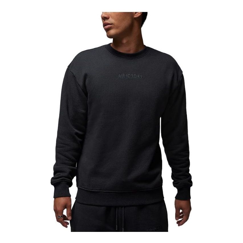 Sveter Jordan Wordmark Crew Neck Sweatshirt Čierna | FJ7789-045, 0