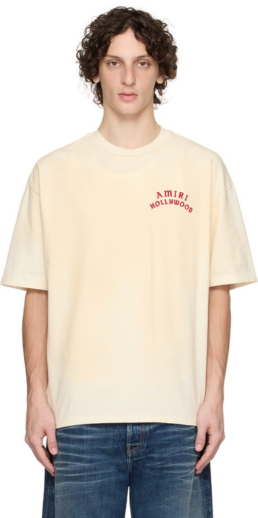 Tričko AMIRI AMIRI 'AMIRI Hollywood' Oversized T-Shirt Béžová | AMJYTE1204, 0