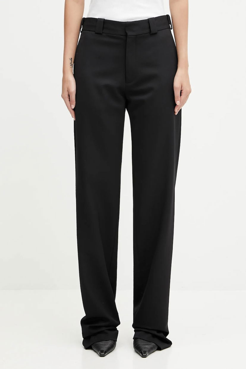 Nohavice VETEMENTS Fitted Tailored High Waist Pants Čierna | WH76TP300SB