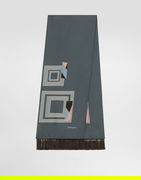 Vintage-print Twill Scarf