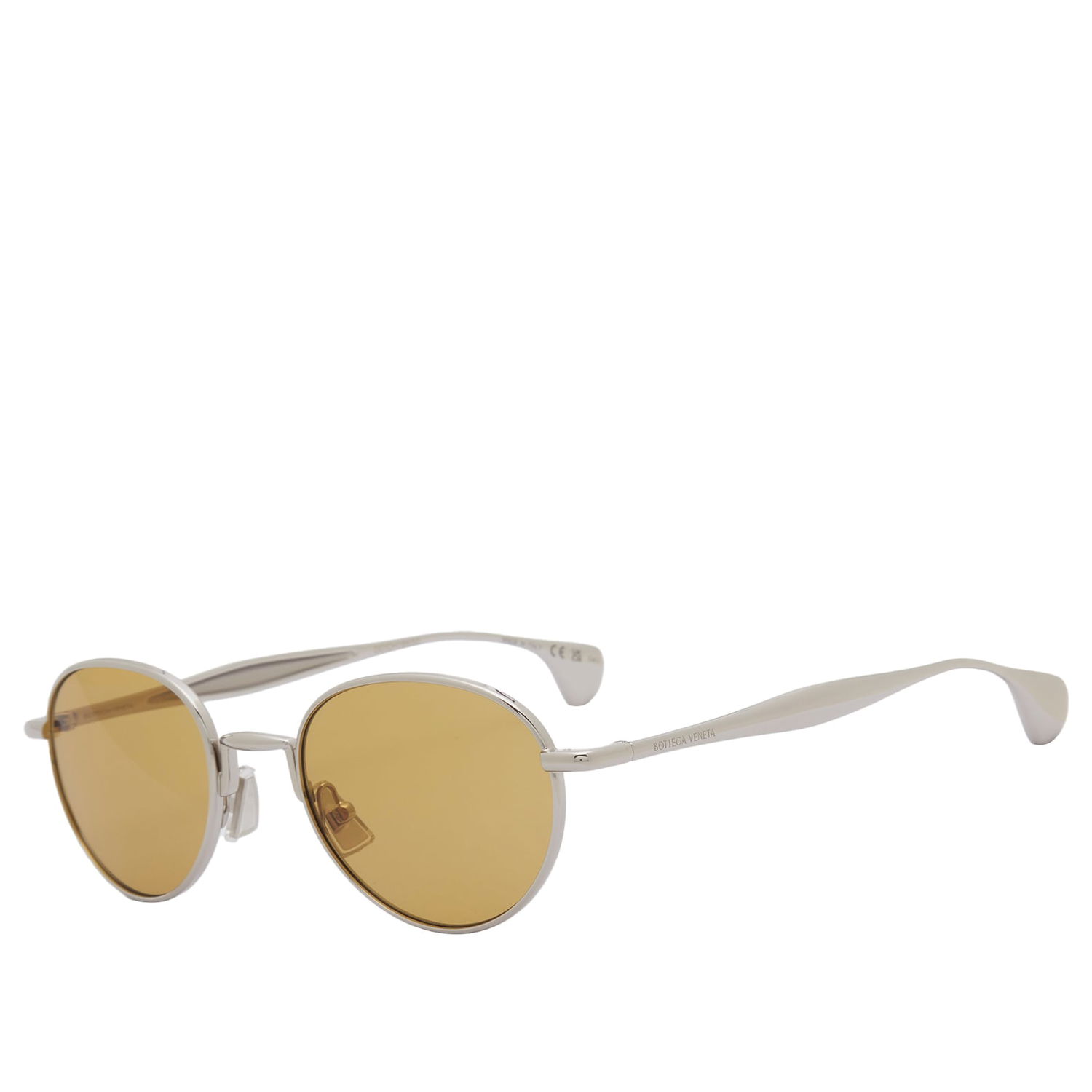 Slnečné okuliare Bottega Veneta Bottega Veneta BV1396S Round Sunglasses Metalická | BV1396S-001, 0