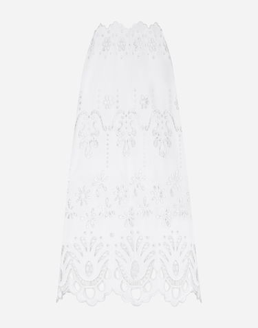 Sukňa Dolce & Gabbana Cotton Calf-length Skirt With Cut-out Detailing Biela | F4CVTZGDCJQW0800, 0