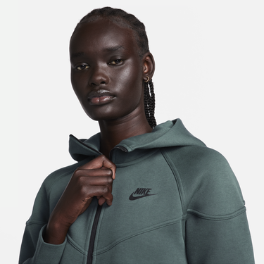 Mikina Nike Dámská mikina s kapucí a dlouhým zipem Sportswear Tech Fleece Windrunner - Zelená Zelené | FB8338-328, 1