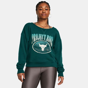 Tričko Under Armour Project Rock Heavyweight Terry Zelené | 1382705-449, 0