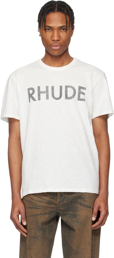 Tričko Rhude Rhude Logo Slub T-Shirt Biela | RHPS25TT24012, 0