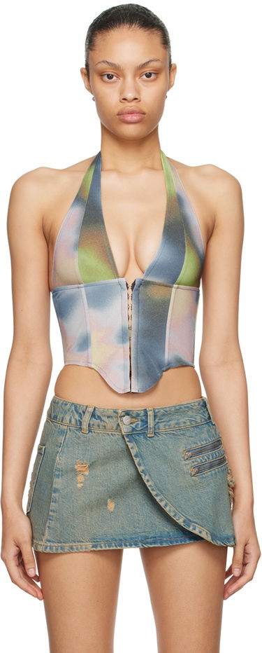 Sukňa Miaou Miaou Mara Tie-Dye Halter Top Modrá | 7048VC2COS, 0