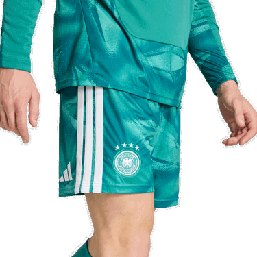 Šortky adidas Originals Germany Home Goalkeeper 2026 Patterned Shorts with Stripes Zelené | jm3715, 3
