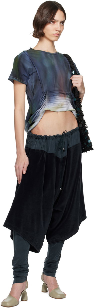 Crop Top Collina Strada Collina Strada Hazel Tie-Dye Cropped T-Shirt Modrá | XX3059, 3