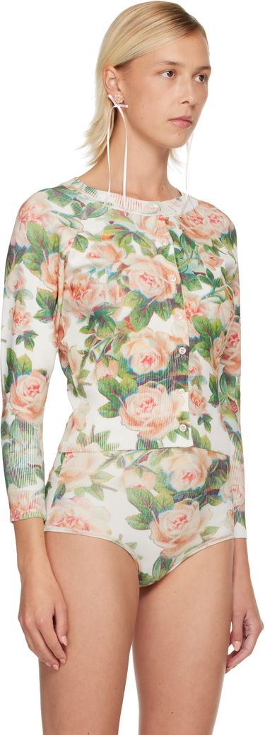 Sveter Simone Rocha Simone Rocha Shrunken Floral Knit Cardigan Rôznofarebný | EMK1P 0668, 1