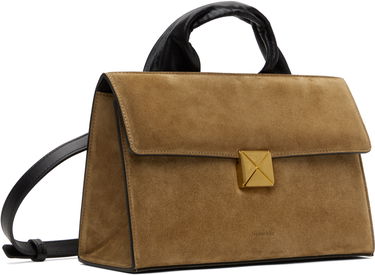 Kabelka Nanushka Nanushka Sandi Lock Suede Bag Hnedá | NW25CRBG09477, 1