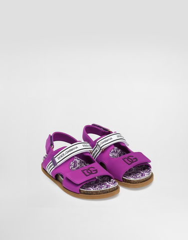 Doplnky Dolce & Gabbana Dolce & Gabbana Majolica-Print Cork Footbed Sandals Fialová | D11331AA975I03TN, 1