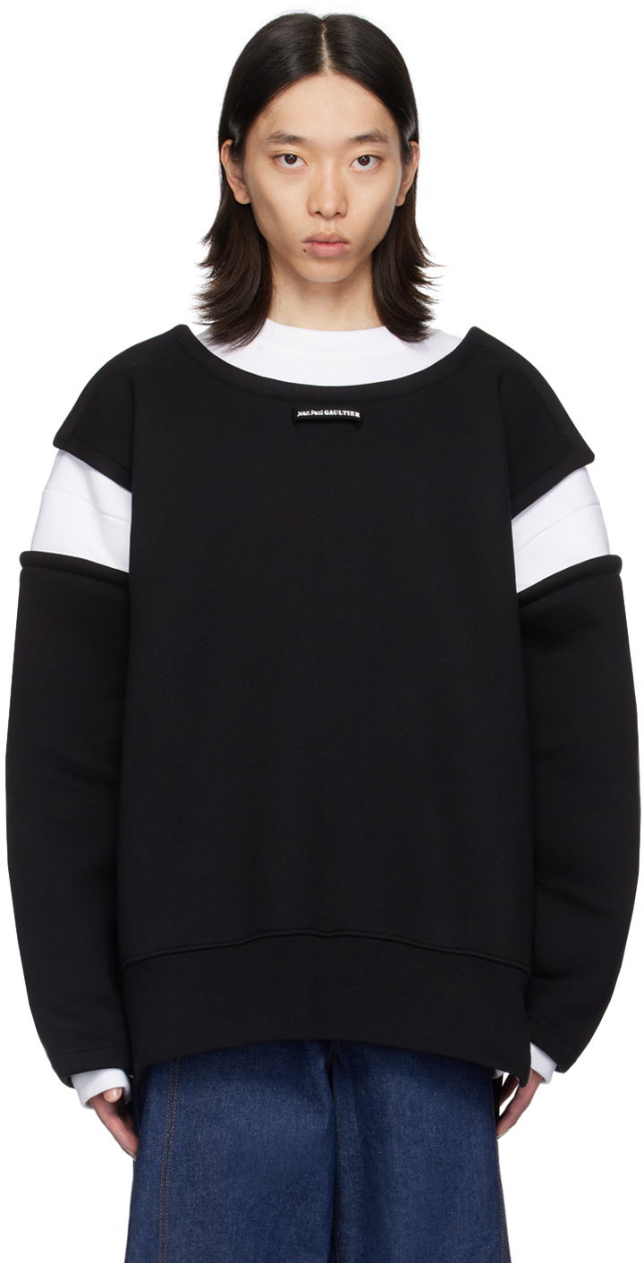 Mikina Jean Paul Gaultier Jean Paul Gaultier 'The Petit Grand' Sweatshirt Čierna | 24/30-F-SW040-J057-0100