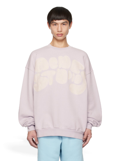 Mikina Acne Studios Embroidered Sweatshirt Fialová | BI0172-