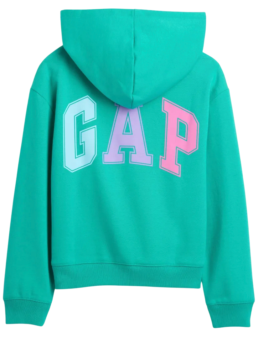 Mikina GAP Logo Hoodie Tyrkysová | 724997-09, 1