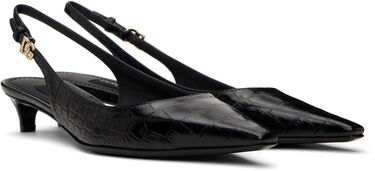 Tenisky a topánky Dolce & Gabbana Calfskin Slingback Heels Čierna | CG0804 A5491, 3